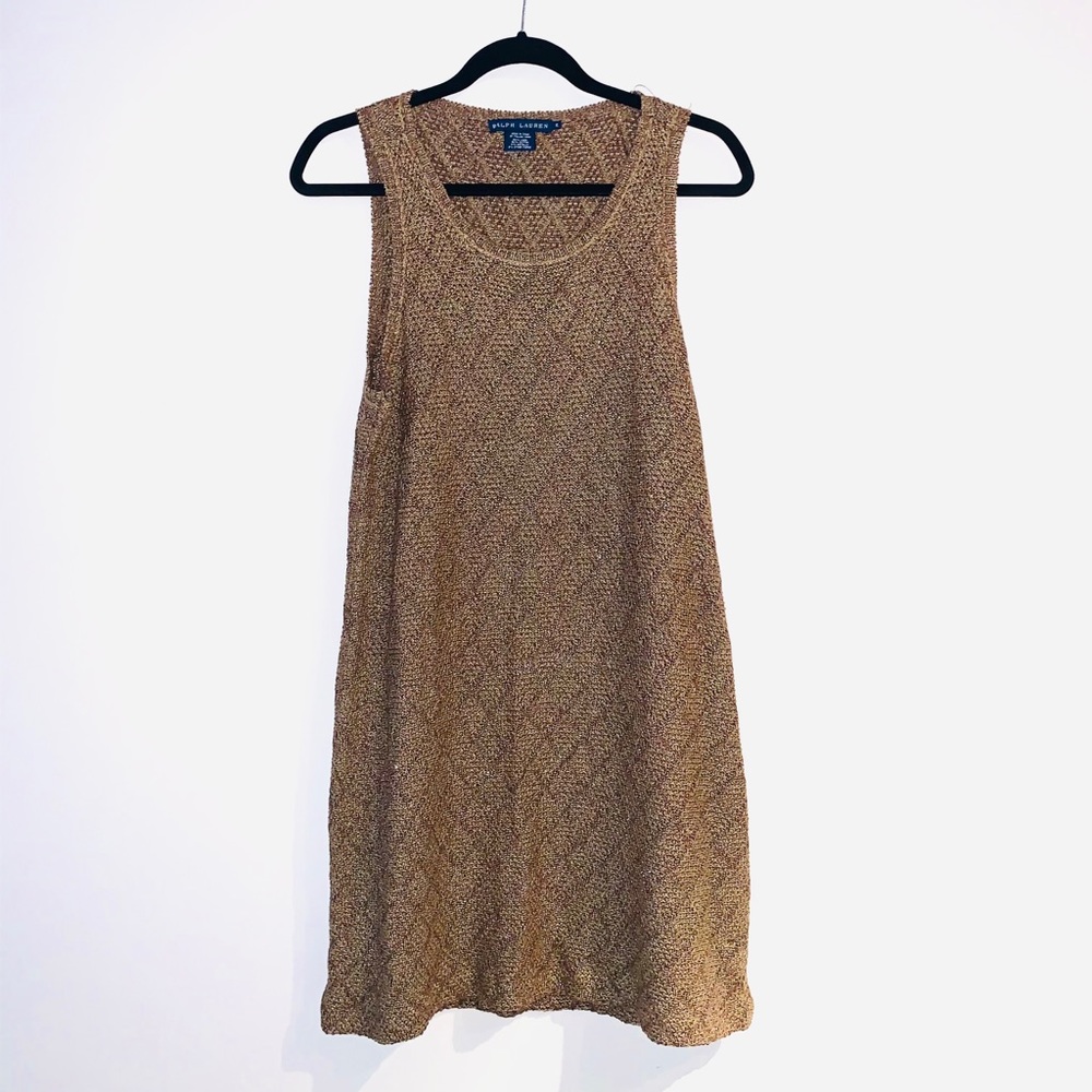 Ralph Lauren Metallic Sleeveless Dress